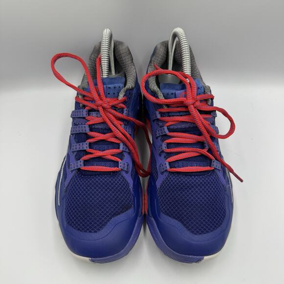 Ladies Merrell All Out Peak Lace Up Trainer Blue/Orange Size 7‎ - Picture 4 of 8